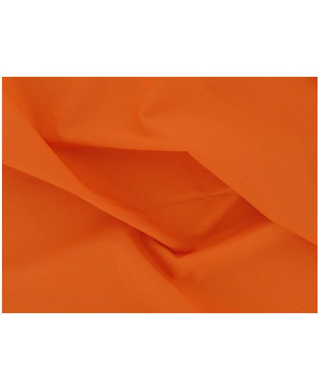 Plain Polycotton Fabric - Orange