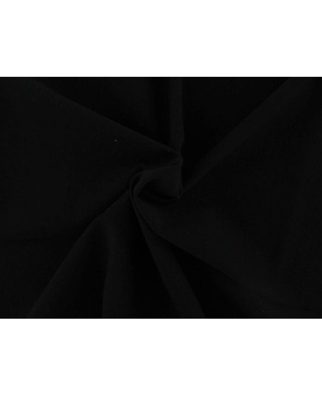 Plain Polyviscose Roll End, Black, 0.7m