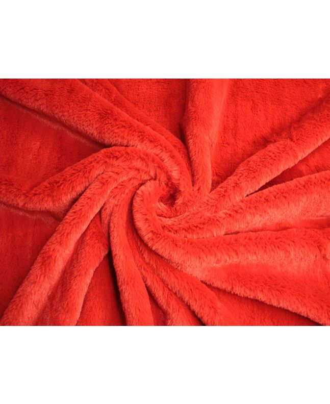 Plush Imitation Fur, Burnt Orange