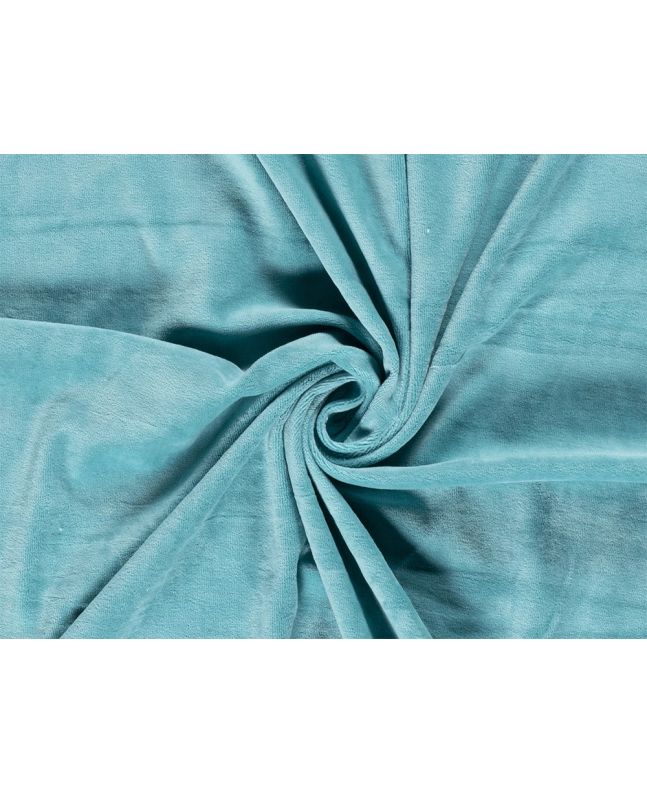 Plush Nicky Velour, Light Turquoise