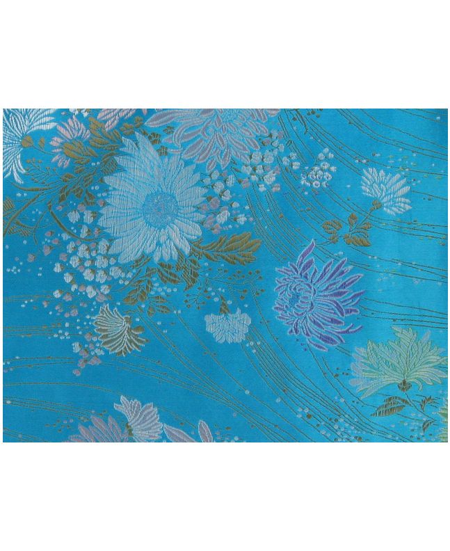 Polyester Jacquard, Shanghai Bloom - Blue
