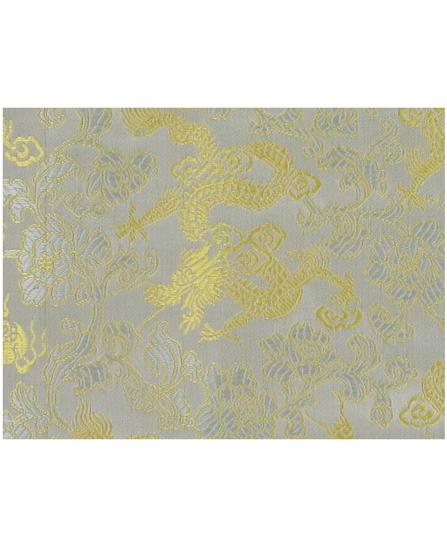 Polyester Jacquard, Shanghai Dragons - Yellow