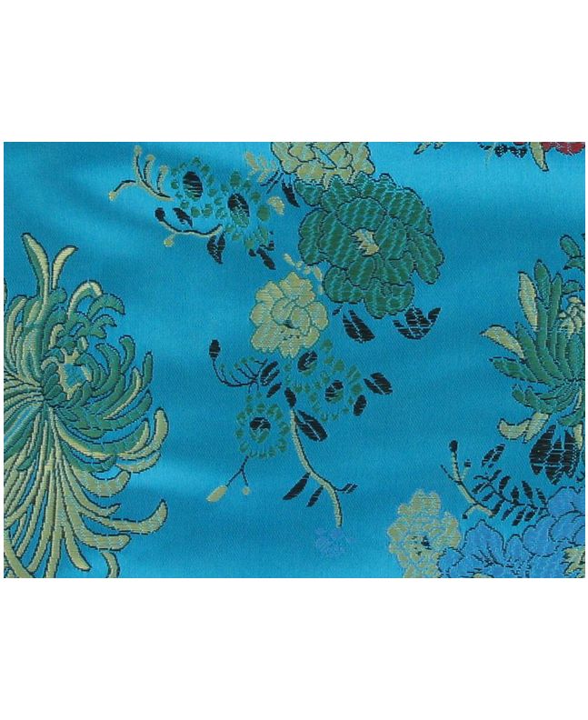 Polyester Jacquard, Shanghai Flower - Blue