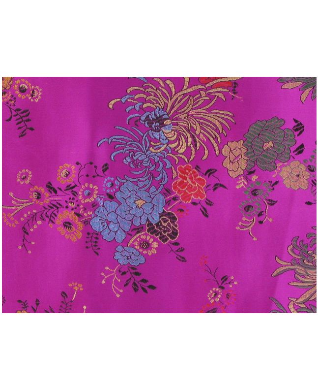 Polyester Jacquard, Shanghai Flower - Fuchsia