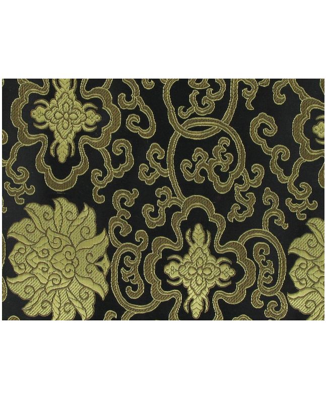 Polyester Jacquard, Shanghai Royal Motif - Black