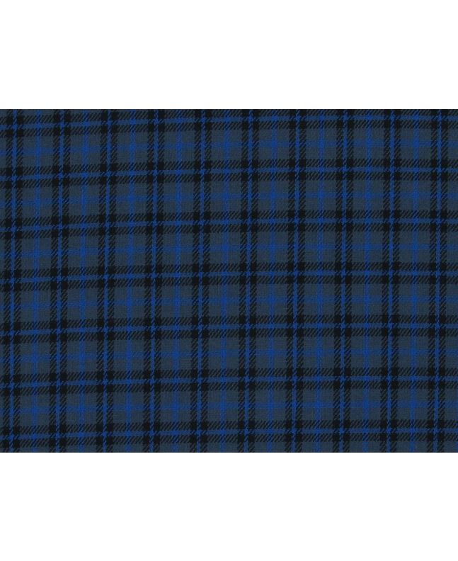 Polyviscose Blend Tartan, Hardy, Blue
