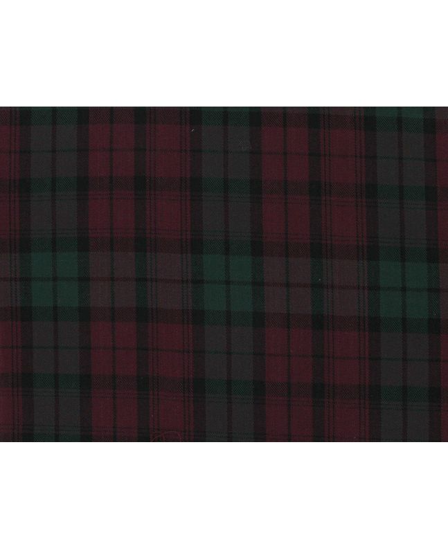 Polyviscose Blend Tartan, MacLean, Wine