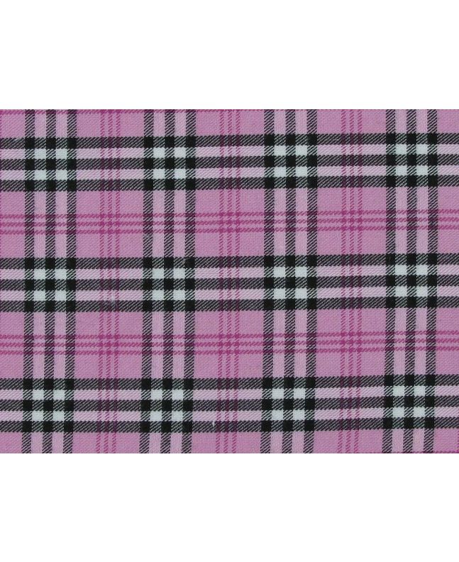 Polyviscose Tartan, Clueless Pink