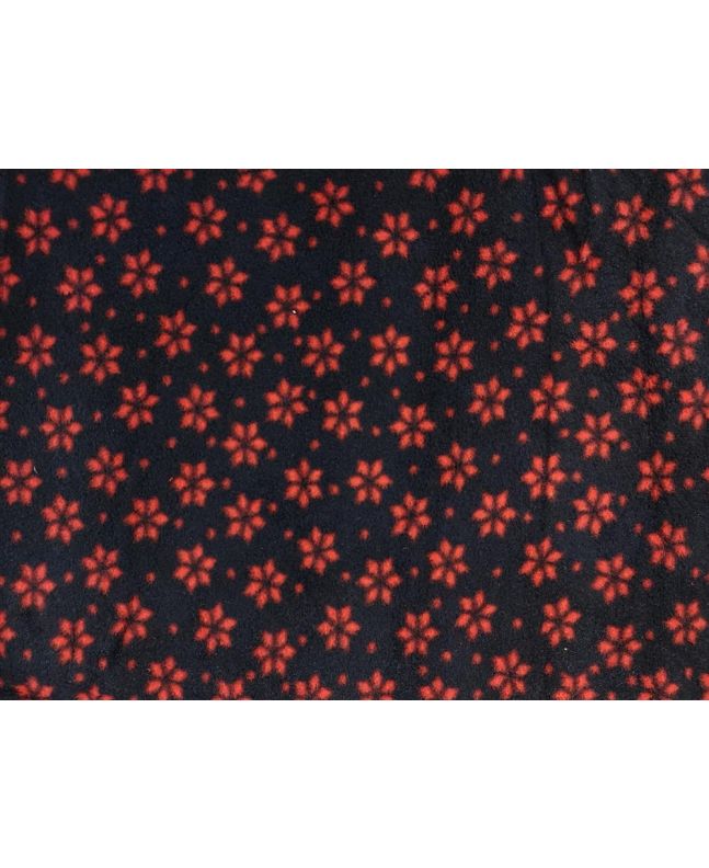Premium Soft Anti-Pil Fleece, Red Flower