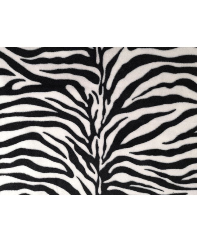 Premium Soft Anti-Pil Fleece, Zebra