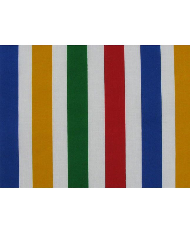 Primaries Polycotton Print, Large Stripe