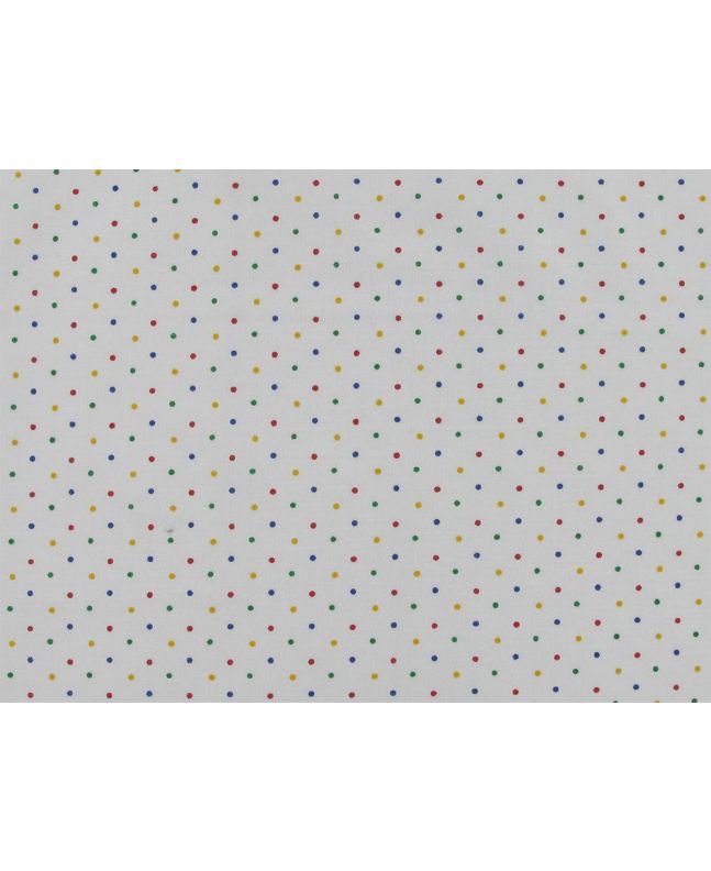 Primaries Polycotton Print, Pin Spot