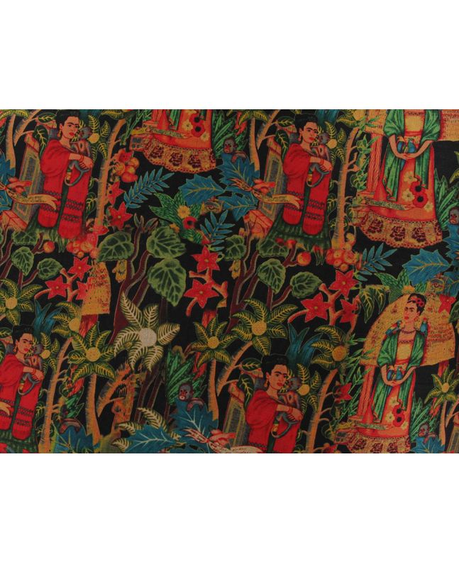 Printed Mango Silkette, Tropical Frida