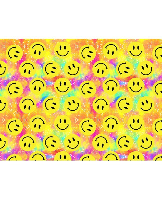 Psychedelic Smiles Cotton Print