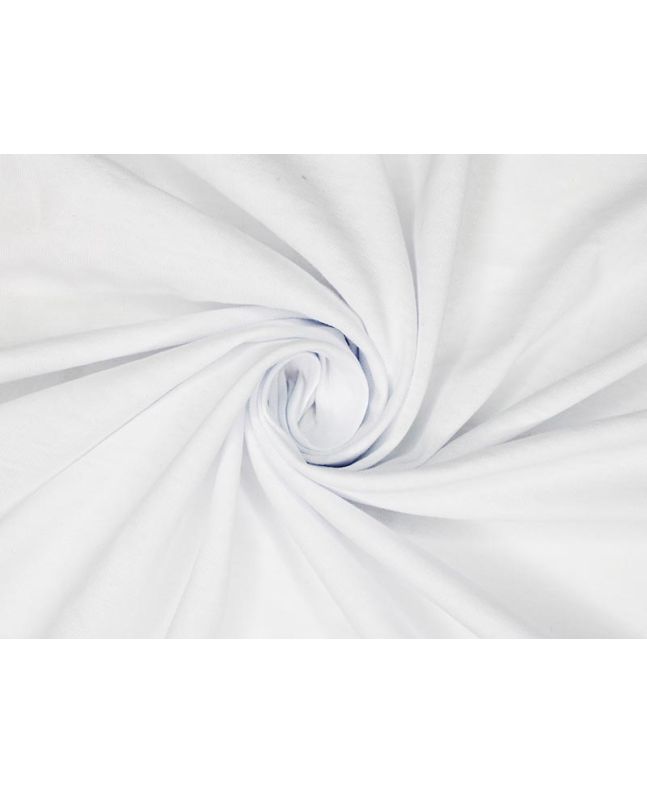 Pure Cotton Jersey, Lightweight, White