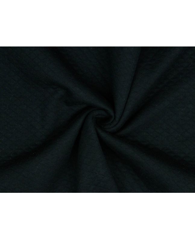 Quilted Sweatshirting, Black