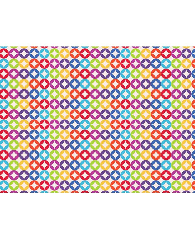 Rainbow Link Cotton Print