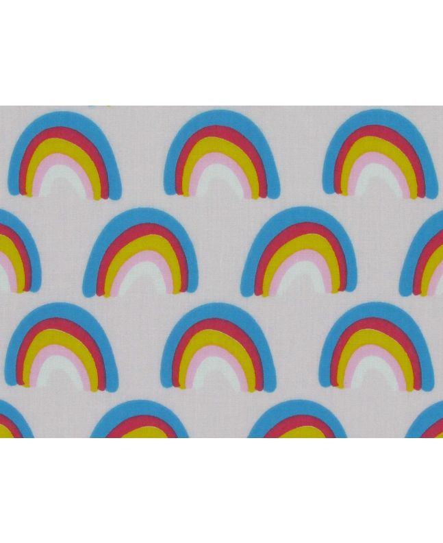 Rainbow Polycotton, Pink