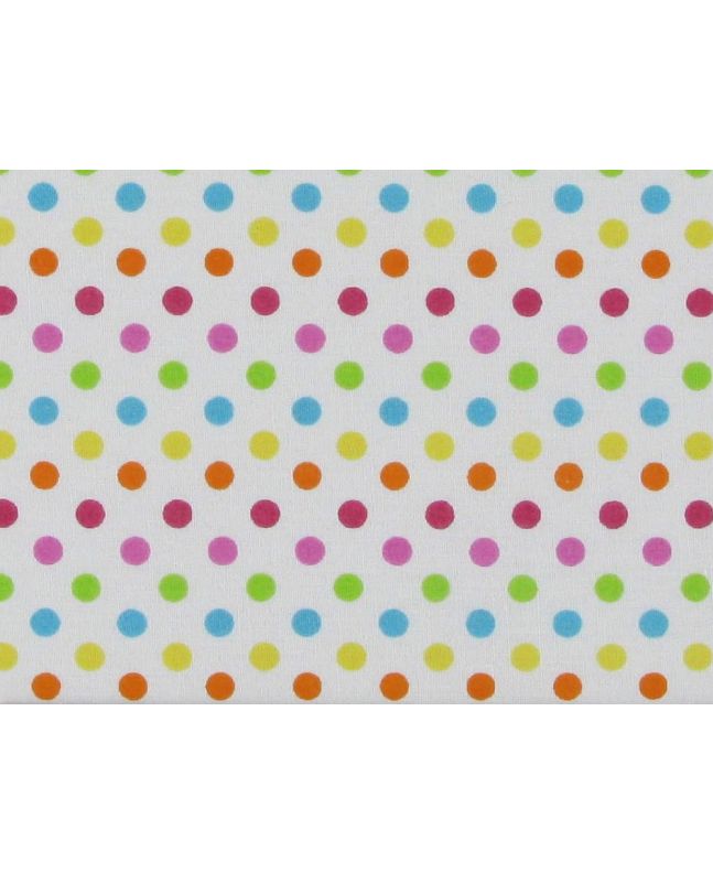 Rainbow Spots Polycotton Print, Bright
