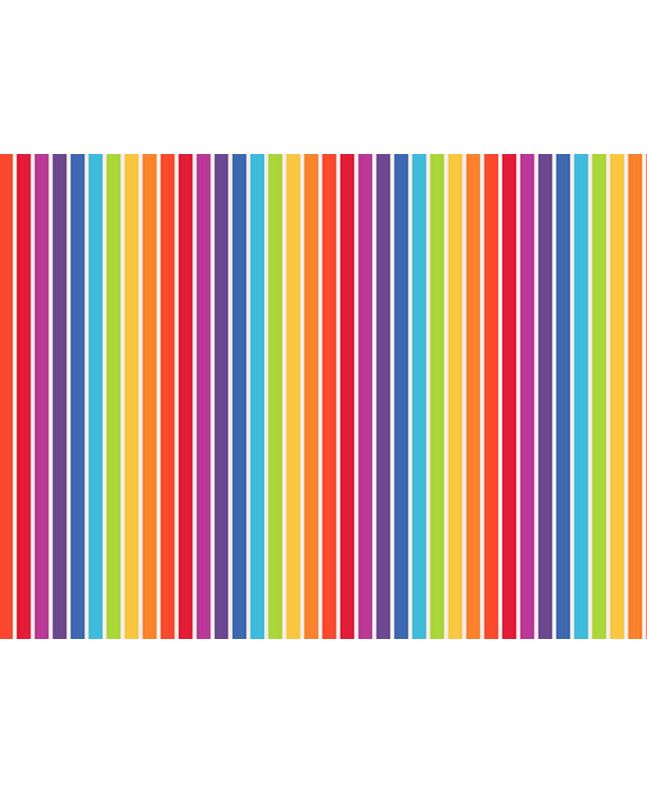 Rainbow Stripe Cotton Print