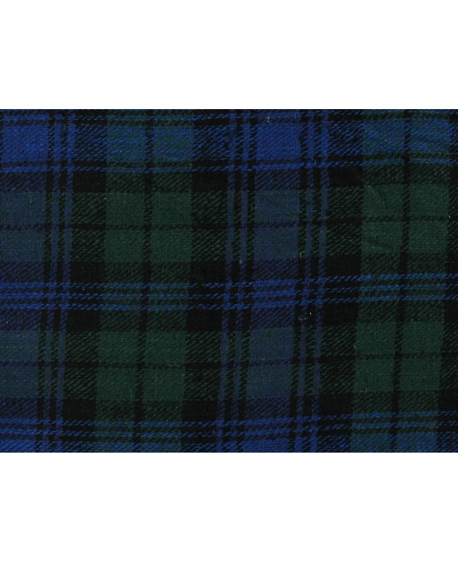 Raw Silk Noile Tartan, Green