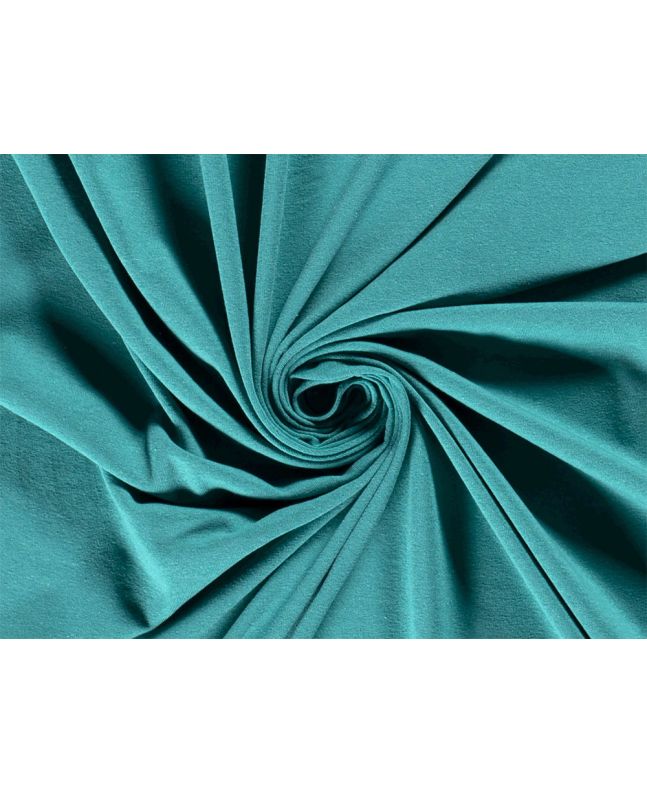 Recycled Cotton Blend Jersey, Turquoise