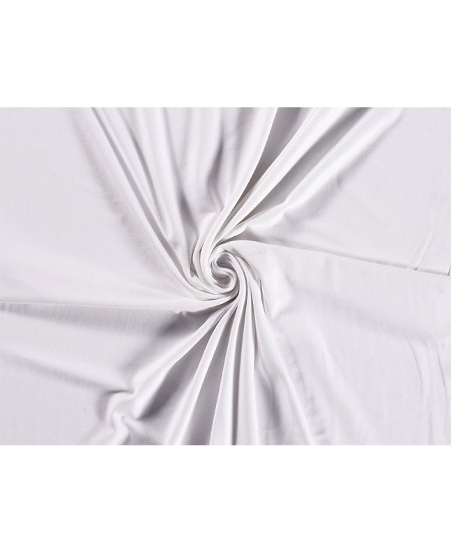 Recycled Cotton Blend Jersey, White