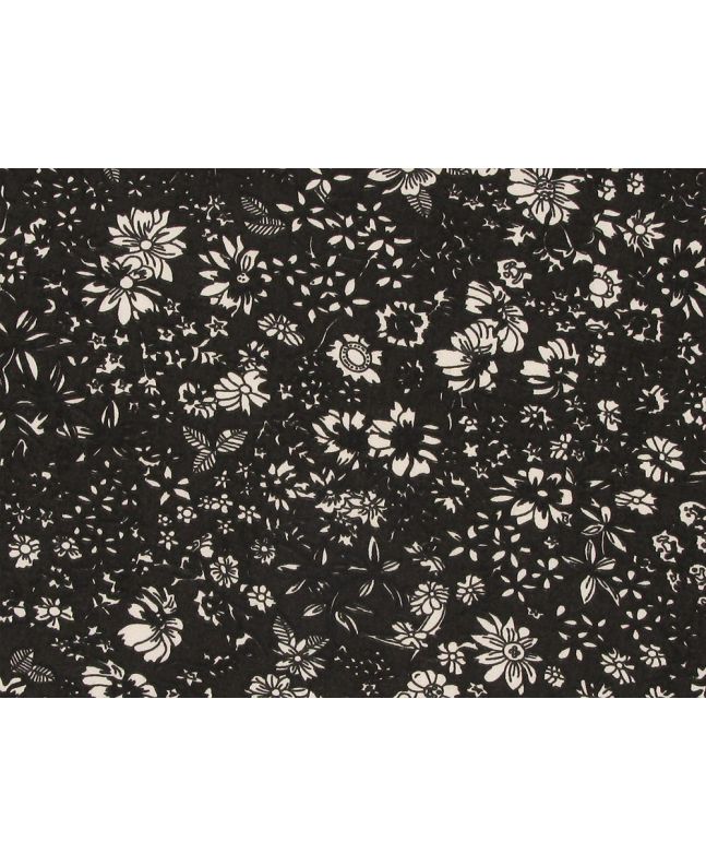 Reverse Garden Cotton Poplin, Chocolate Brown