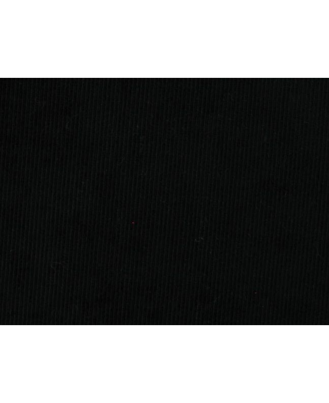 Ribbed Velour Jersey, Black