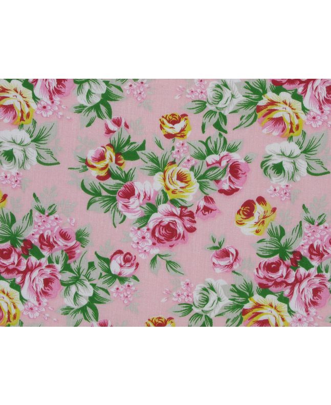 Rose Of The Night Polycotton Print, Pink