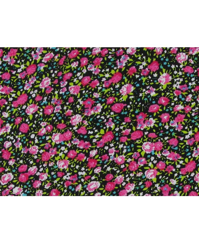 Rose Valley Flora Viscose Print, Pink