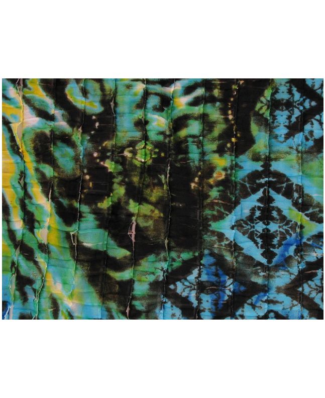Ruffled Viscose Jersey - Green