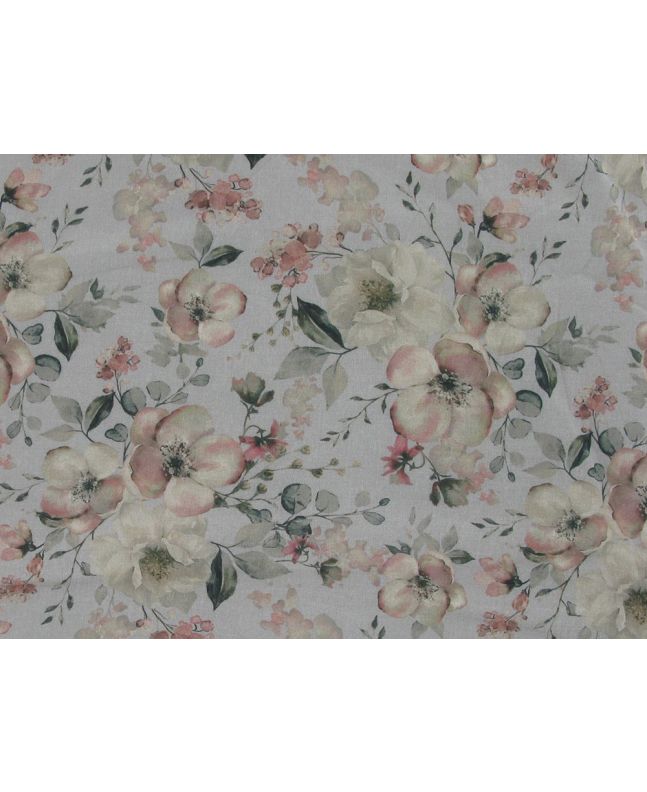Rufolo Garden Cotton Lawn Print, Grey