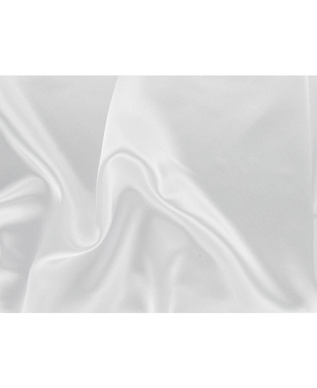 Satin Back Crepe, White