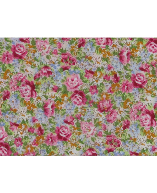Scented Garden Polycotton Print, Red