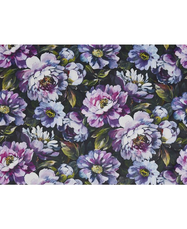 Secret Oasis Printed Velvet, Violet