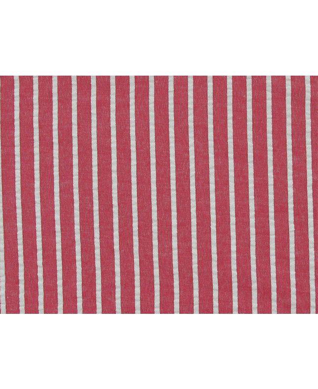 Seersucker 1cm Stripe, Red