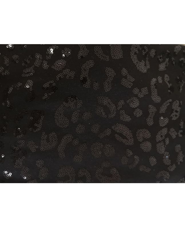 Sequin Leopard Jersey Roll End, 3m