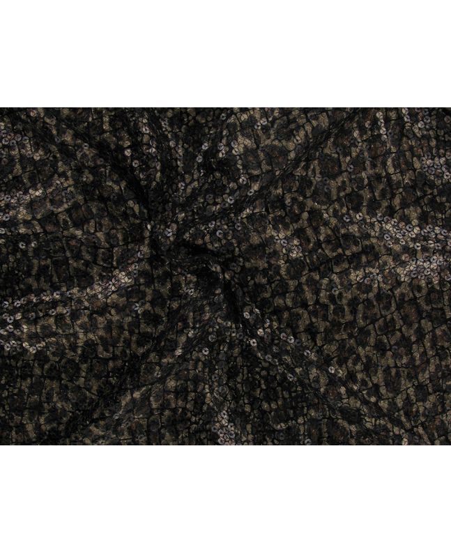 Sequin Reptile Jersey Roll End, 3m