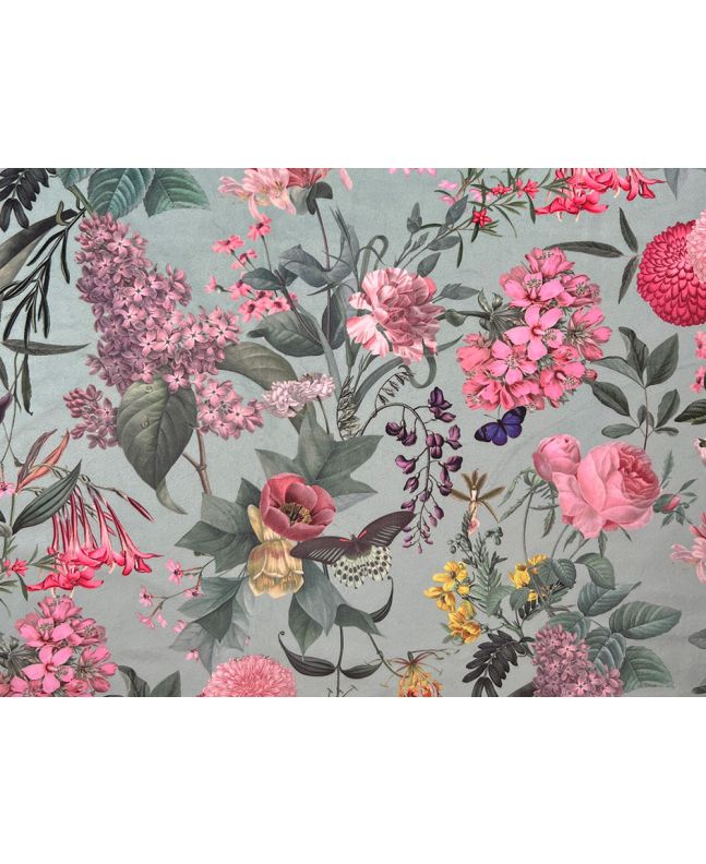 Shangri La Printed Velvet, Eau