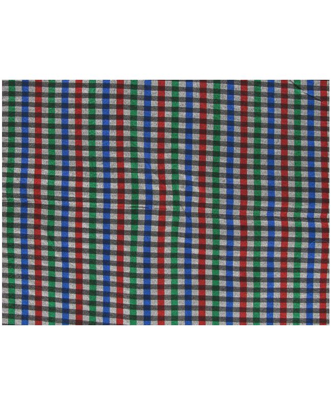 Shiny Metallic Striped Taffeta - Red, Green and Blue