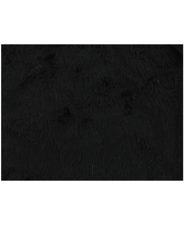 Short Pile Fur Fabric - Black