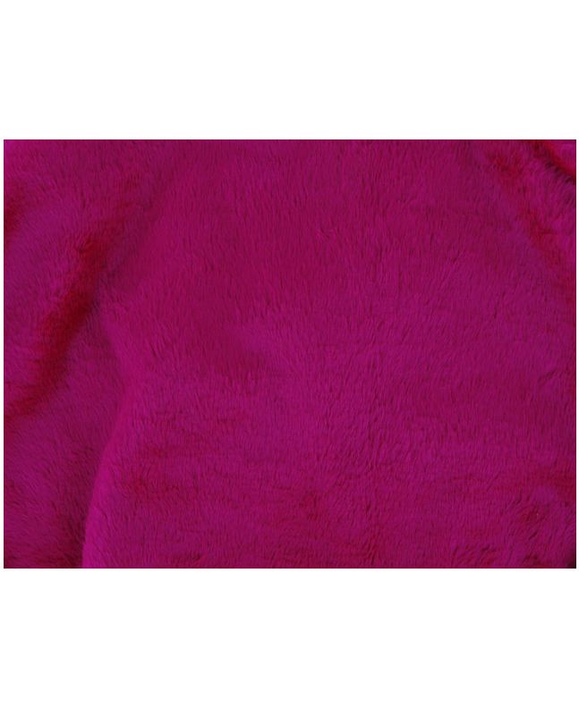 Short Pile Fur Fabric - Magenta