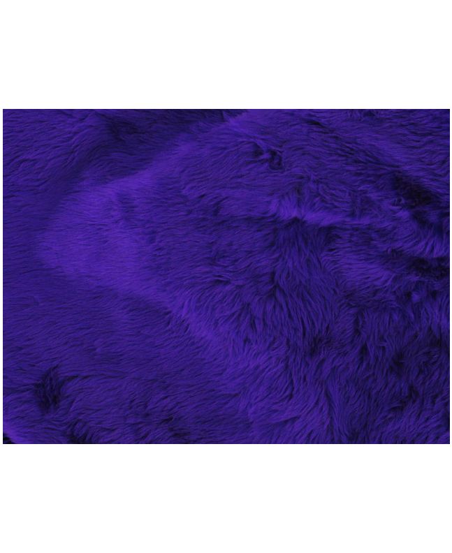 Short Pile Fur Fabric - Purple