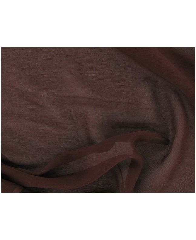 Silk Chiffon - Brown