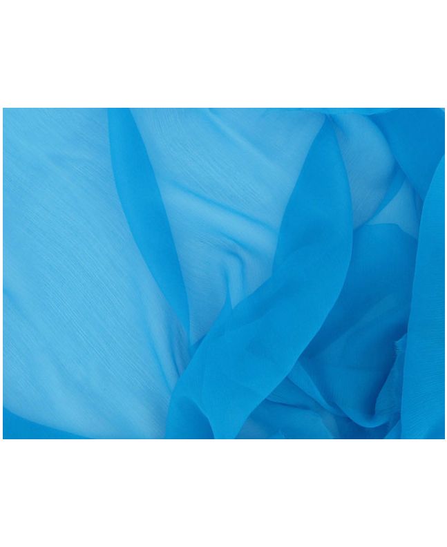 Silk Chiffon - Sea Blue