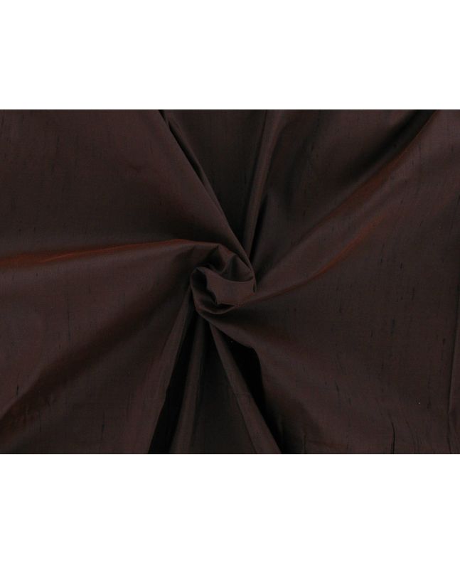 Silk Dupion, Russet Brown