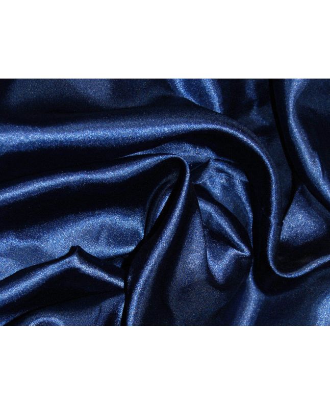 Silk Feel Polyester Satin, Navy Blue