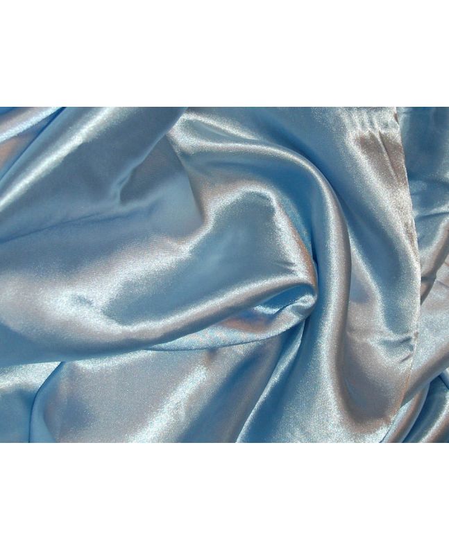 Silk Feel Polyester Satin, Pale Blue