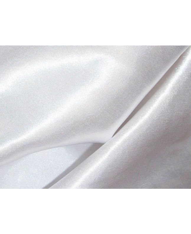 Silk Feel Polyester Satin, White